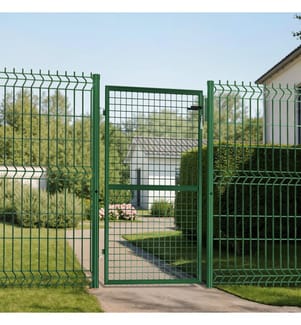 Portillon en acier vert 150x100cm