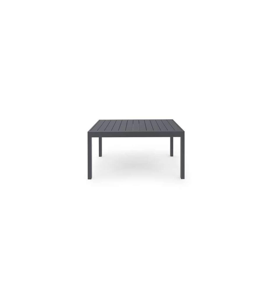 Table de jardin extensible gris anthracite - 135-270 cm