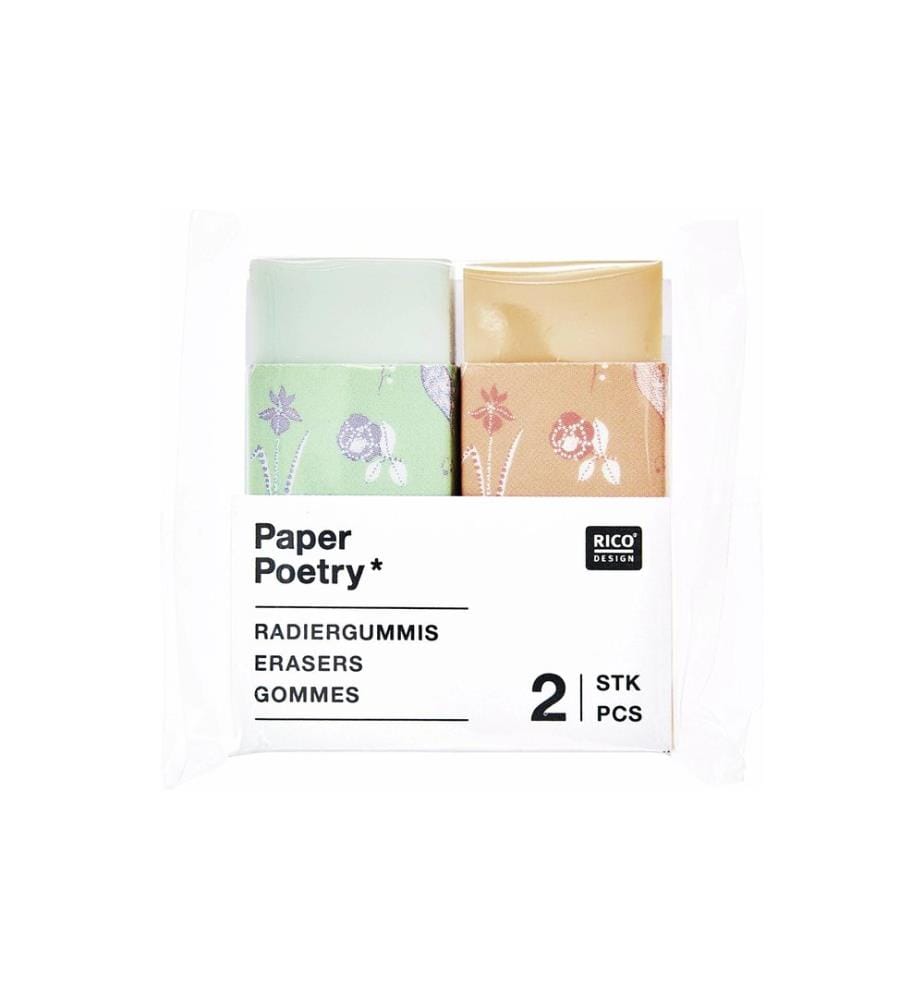 Rico Design Radiergummi Set Mint / Peach