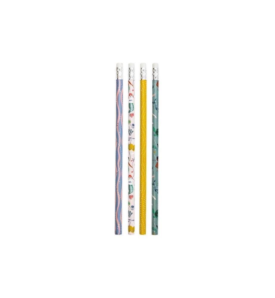 Rico Design Bleistift Meerjungfrau 4 Stück, Schwarz