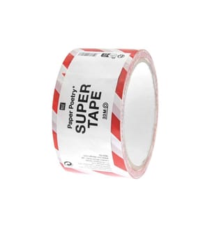 Rico Design Klebeband Paper Poetry 50 mm x 33 m, Rot/Weiss