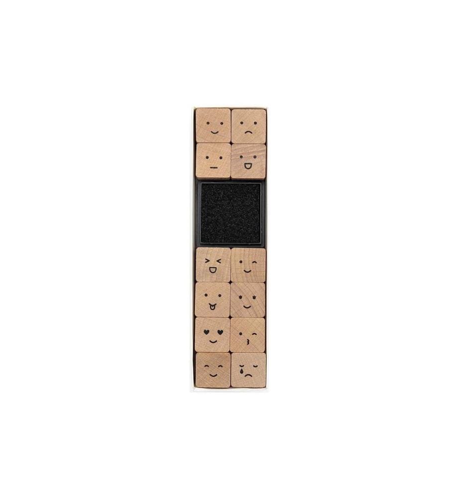 Rico Design Stempelset Smile Smiley, Beige