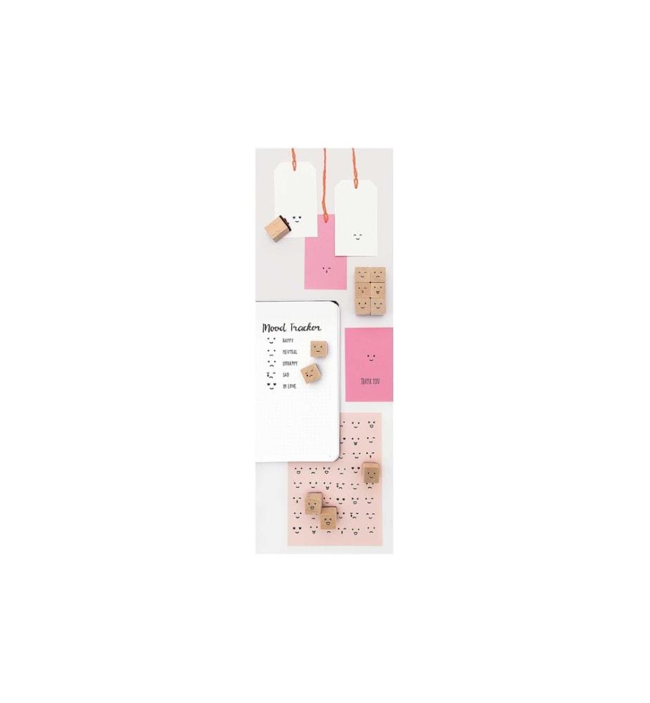 Rico Design Stempelset Smile Smiley, Beige
