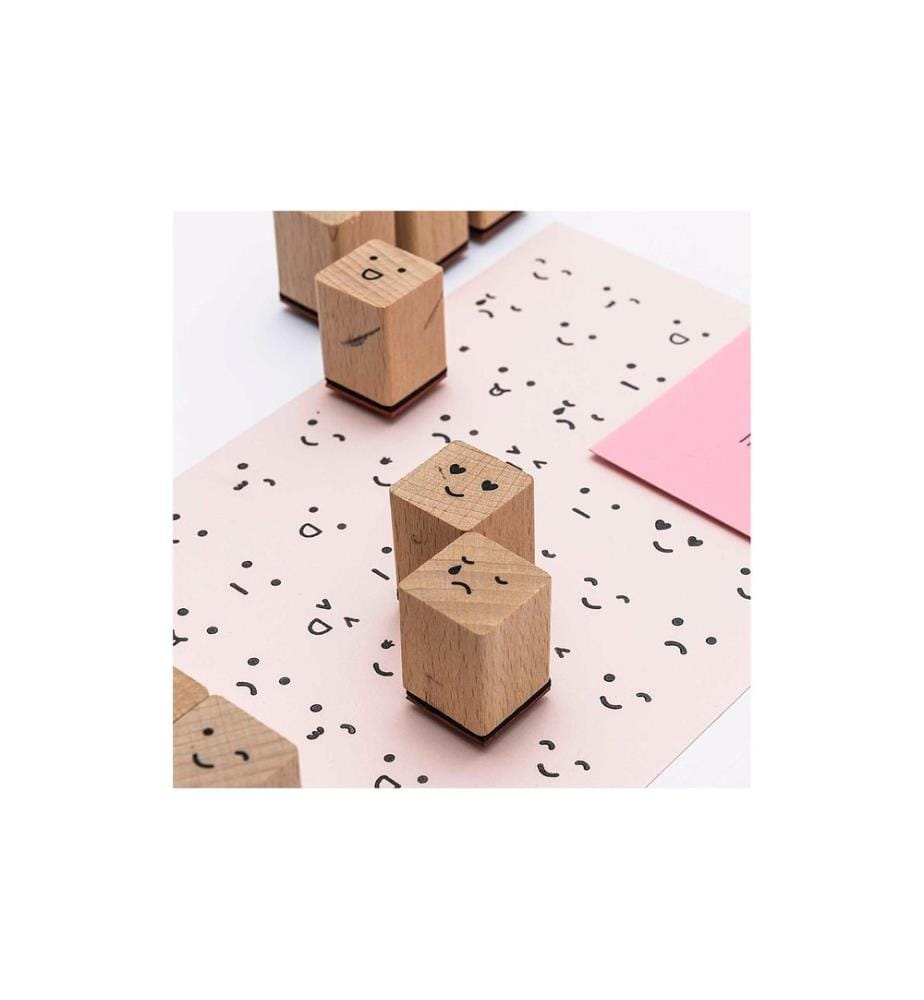 Rico Design Stempelset Smile Smiley, Beige