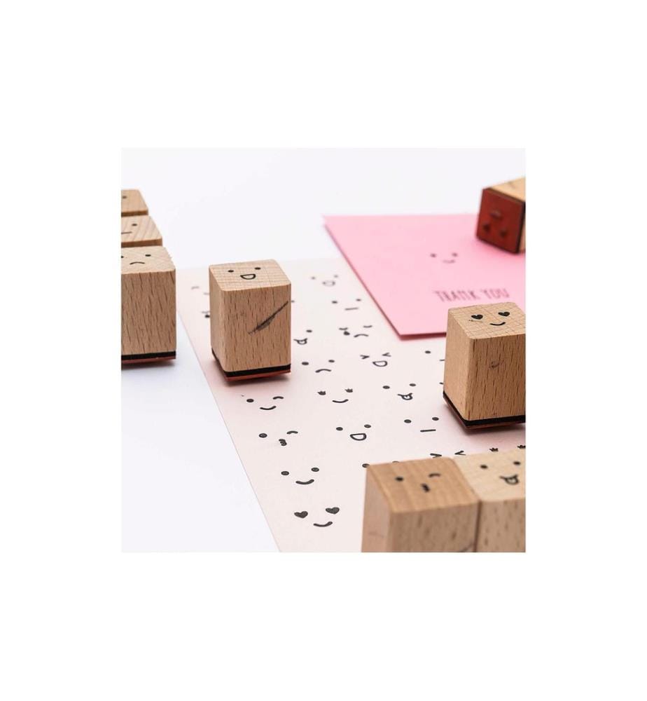 Rico Design Stempelset Smile Smiley, Beige