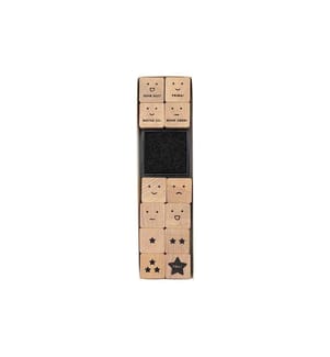 Rico Design Stempelset Lehrer Smiley, Beige