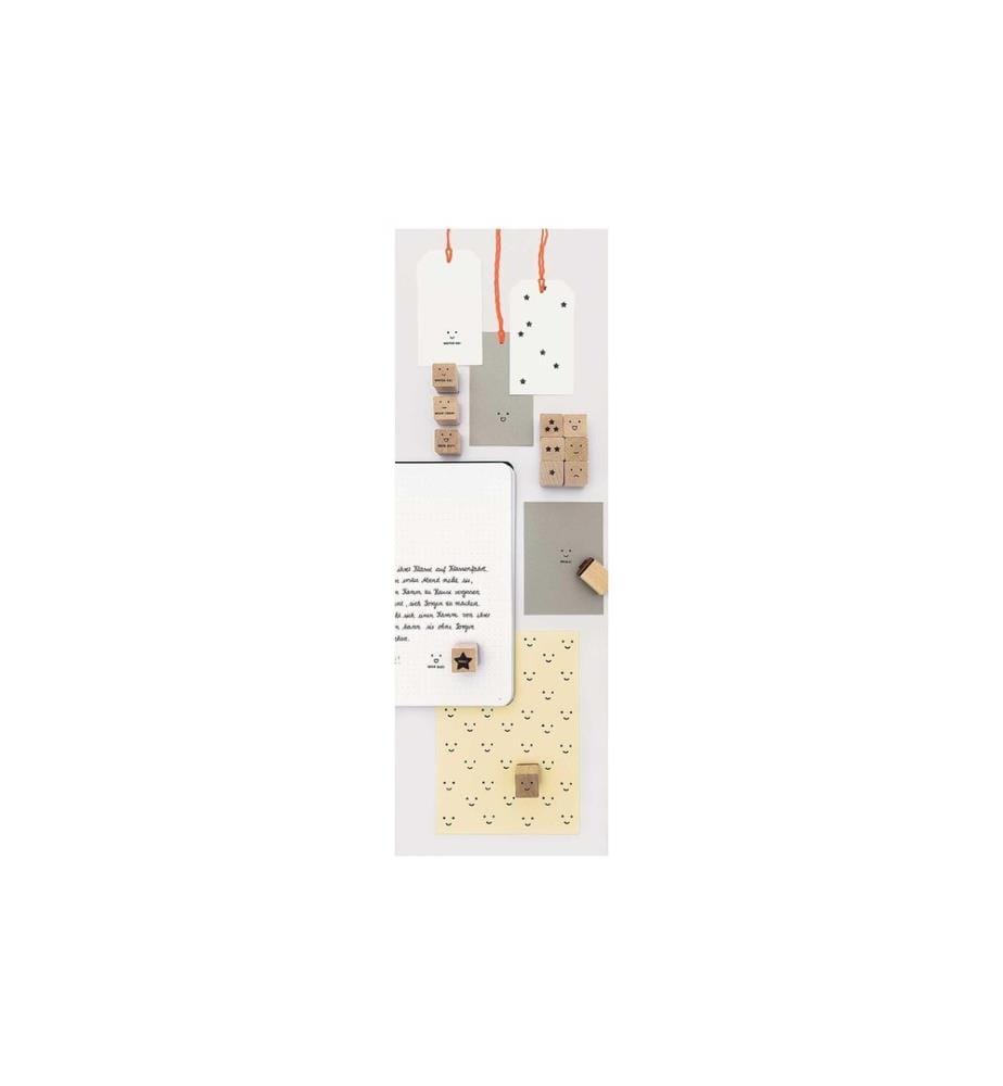 Rico Design Stempelset Lehrer Smiley, Beige