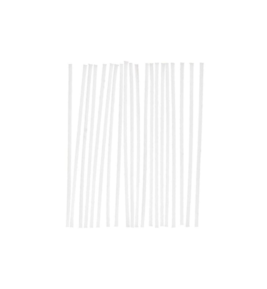 Rico Design Kerzendocht gewachst 10 cm, 20 Stück, Baumwolle