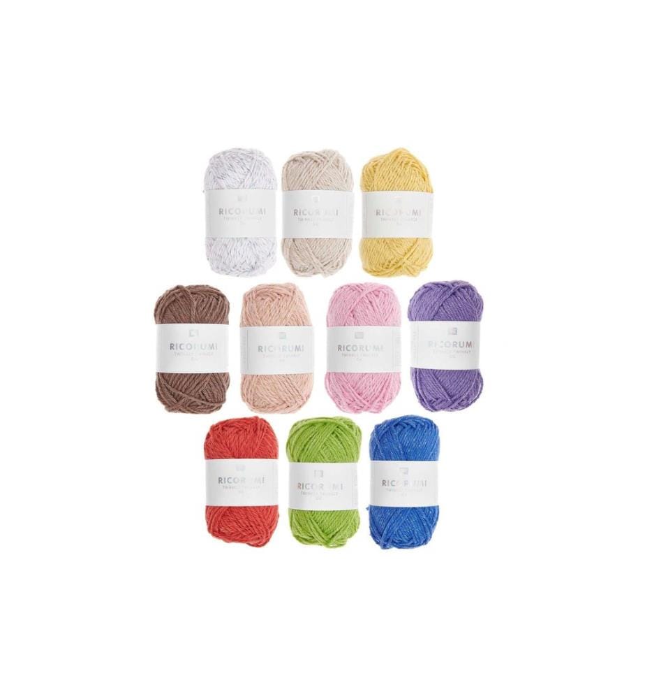 Rico Design Wolle Ricorumi Twinkly 25 g, 10-er Set