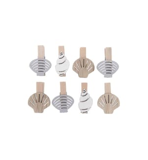 Rico Design Dekoklammer Muscheln 8 Stück