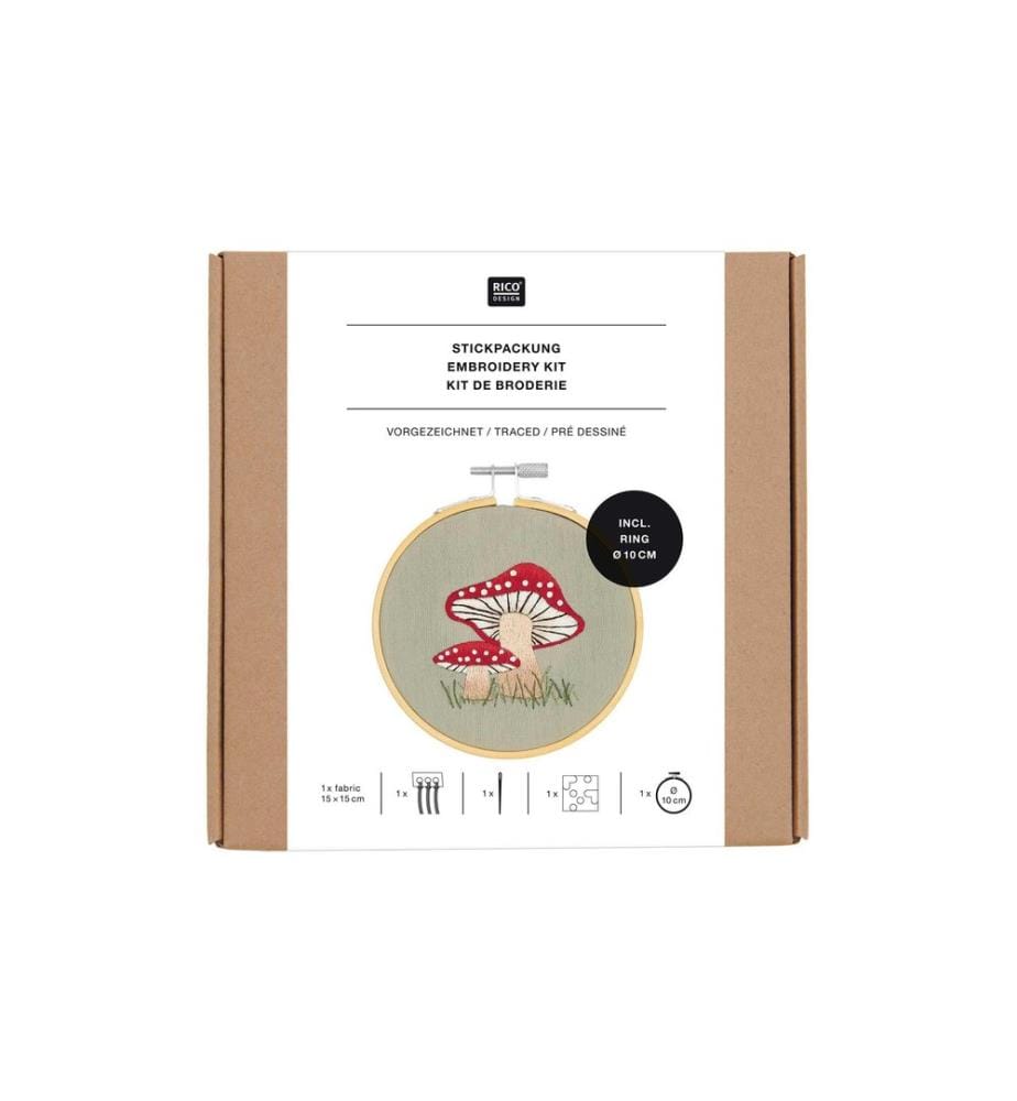 Rico Design Stickset Pilze Ø10 cm