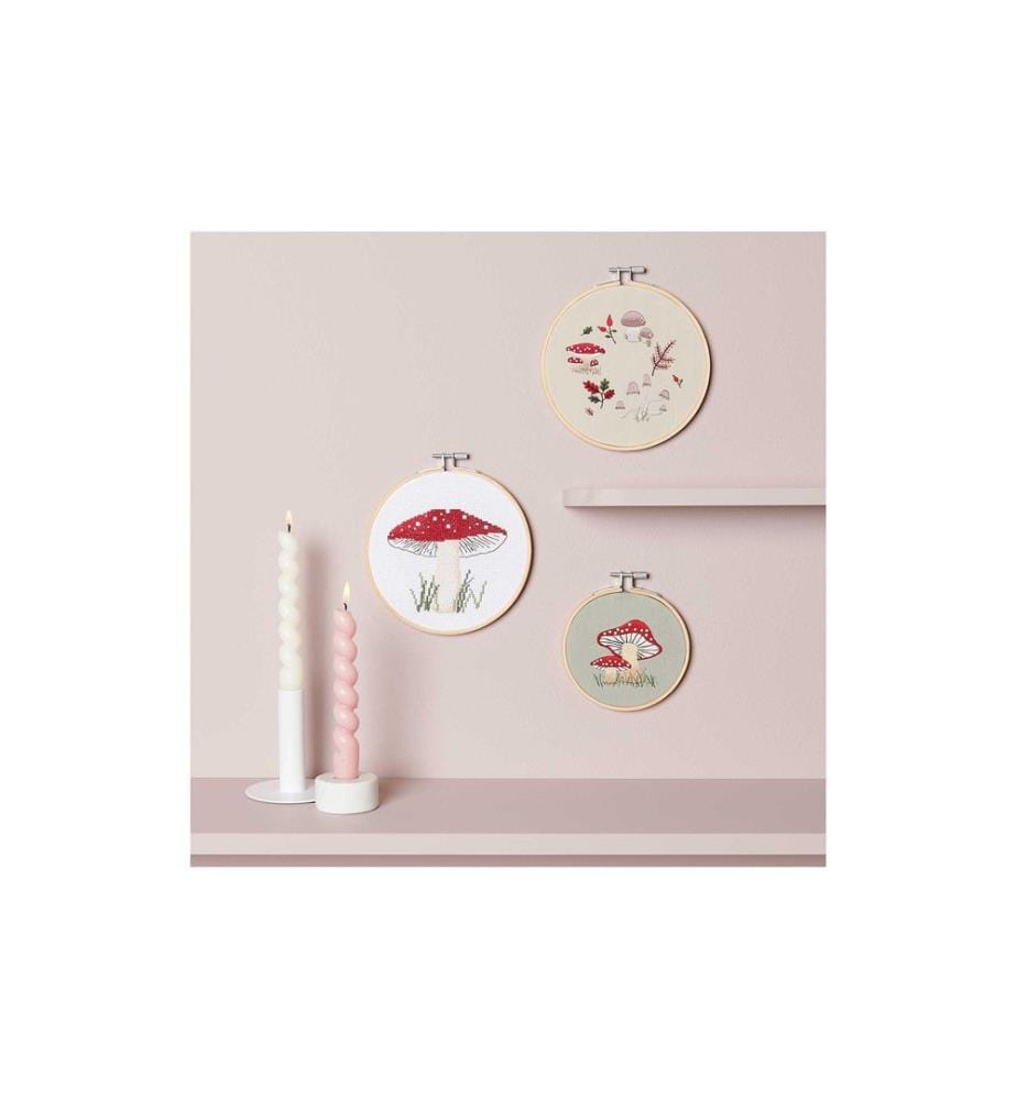 Rico Design Stickset Pilze Ø10 cm