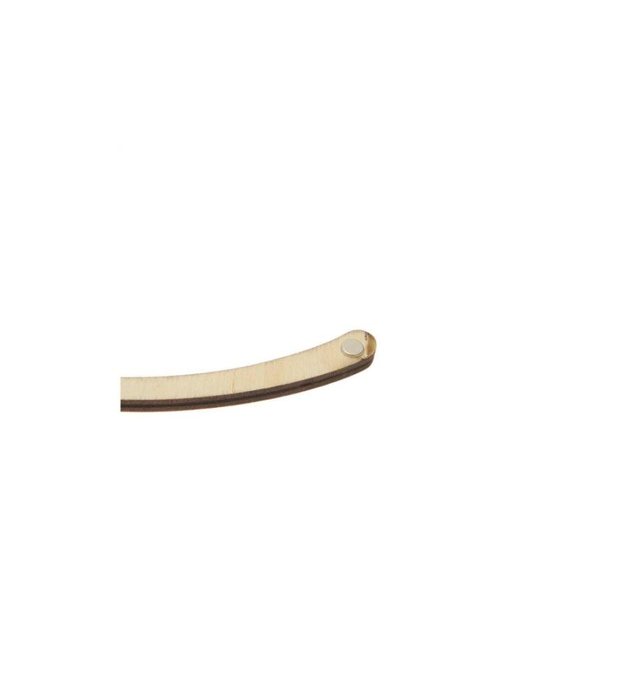 Rico Design Article en bois Coeur 26 x 11 cm, magnétique