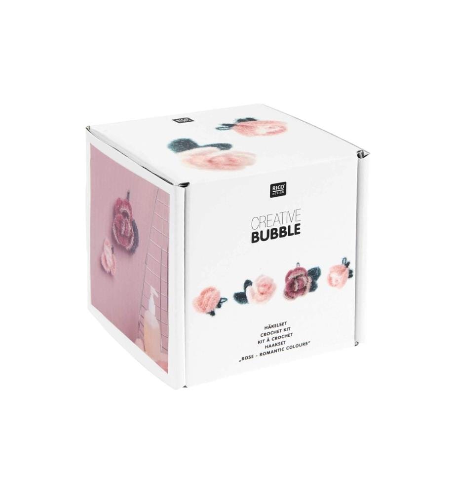 Rico Design Häkelset Bubble 6-teilig, Rose
