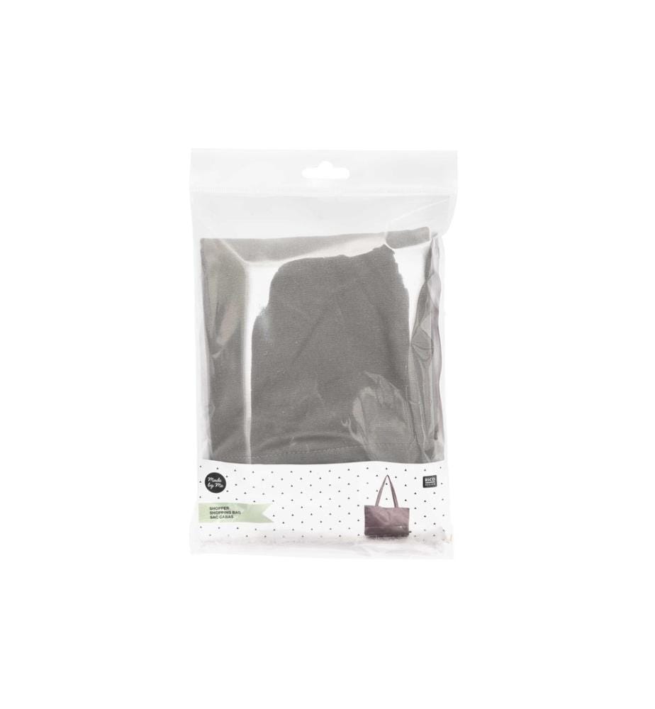 Rico Design Stofftasche Shopper Grau