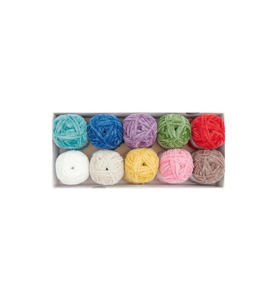 Rico Design Wolle Ricorumi Nilli Nilli Rainbow, 10er Set