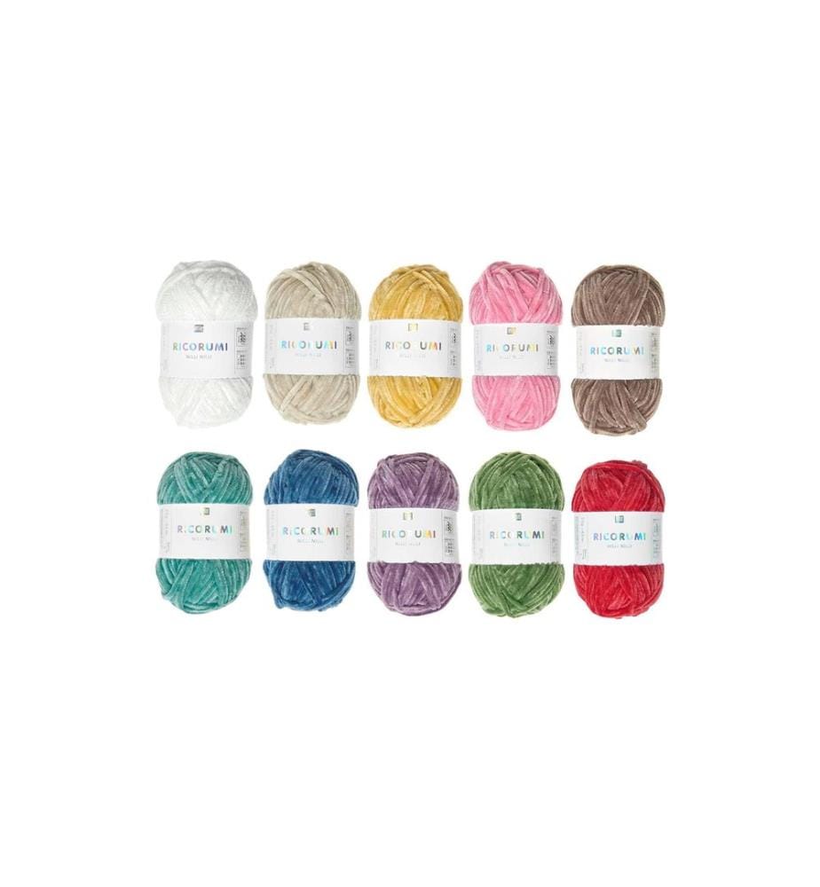 Rico Design Wolle Ricorumi Nilli Nilli Rainbow, 10er Set