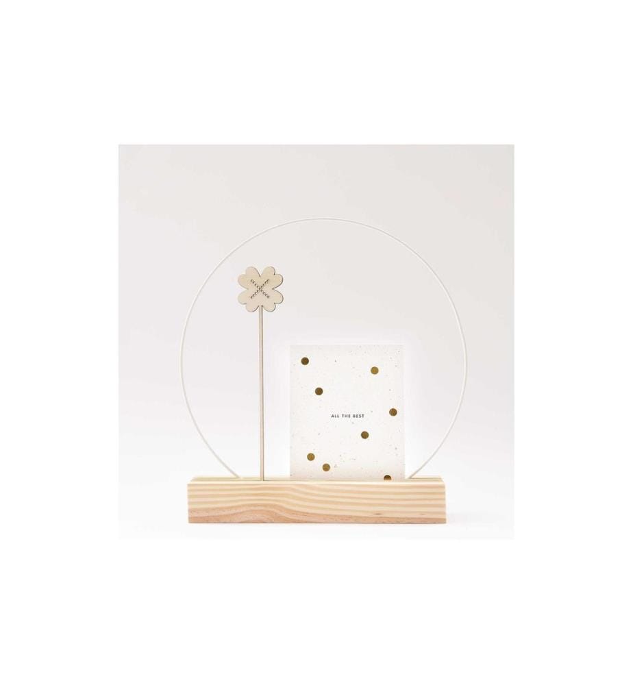 Rico Design Articles en bois Trèfle 26 x 5 cm