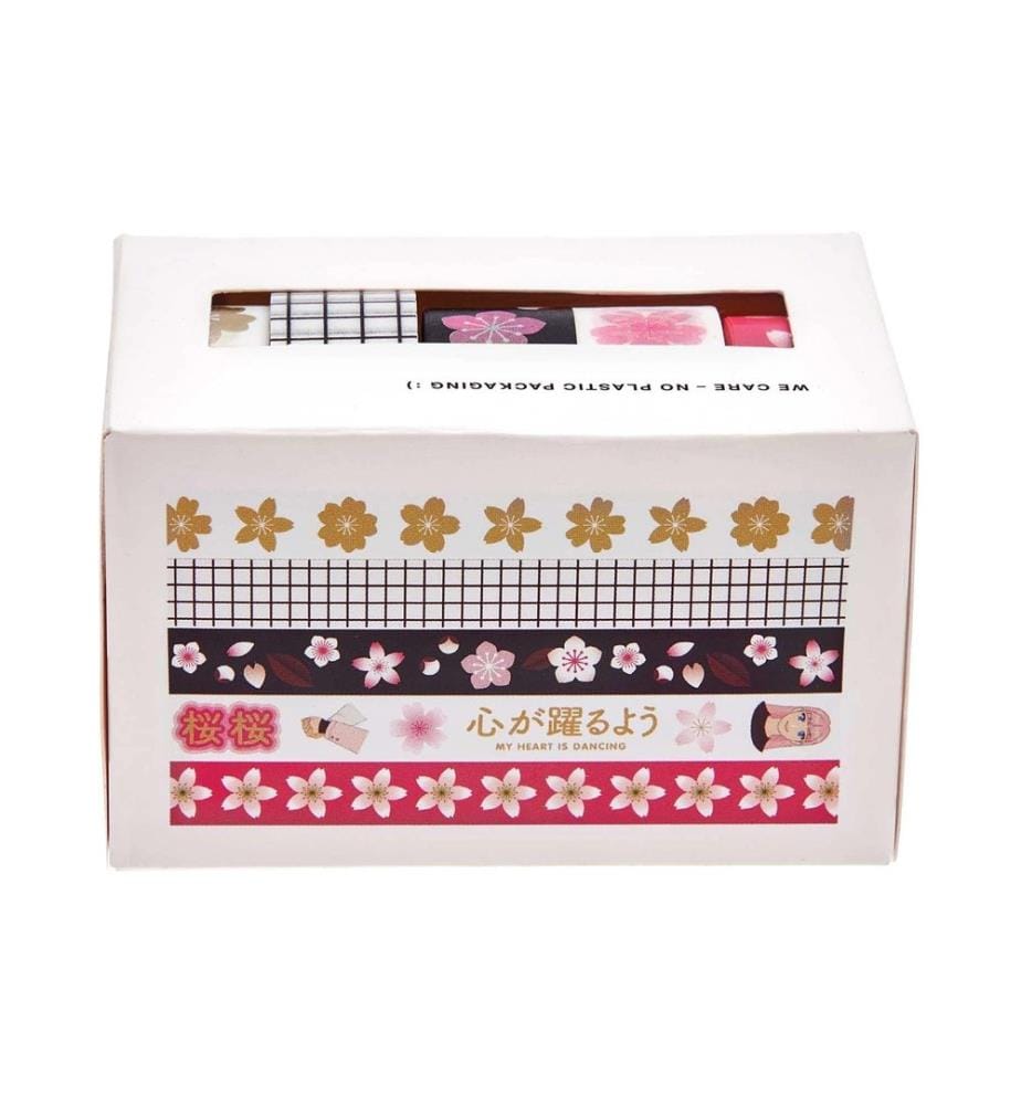 Rico Design Washi Tape Sakura 5 Stück, Mehrfarbig, 10 m