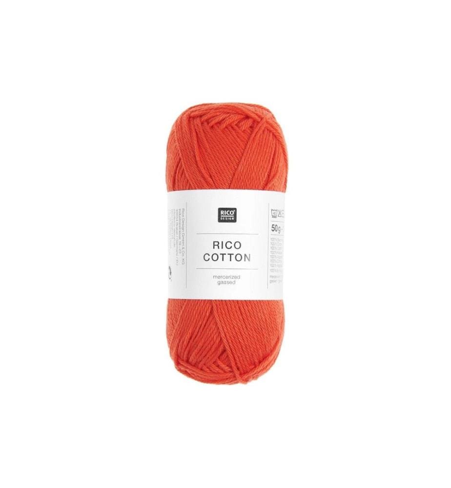 Rico Design Baumwollgarn Erdbeere, 50 g, 125 m