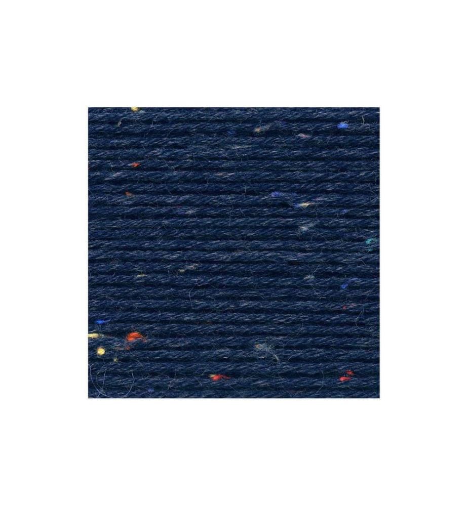 Rico Design Wolle Soft Tweed für Socken 4-fädig, 100 g, Marineblau