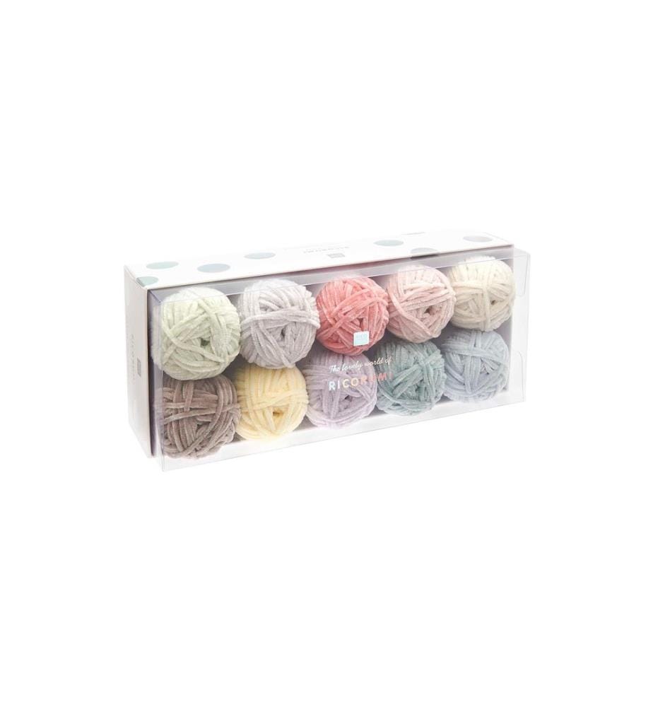 Rico Design Wolle Ricorumi Nilli Nilli Pastell, 10er Set