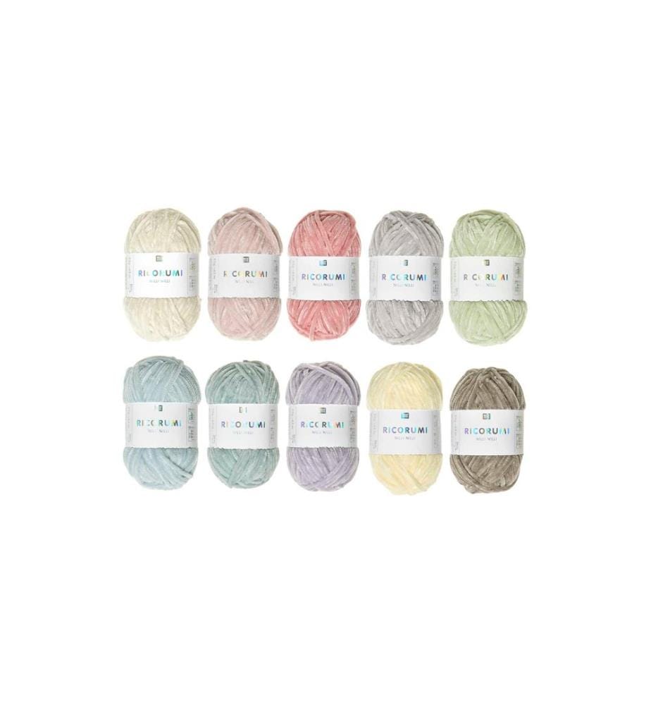 Rico Design Wolle Ricorumi Nilli Nilli Pastell, 10er Set