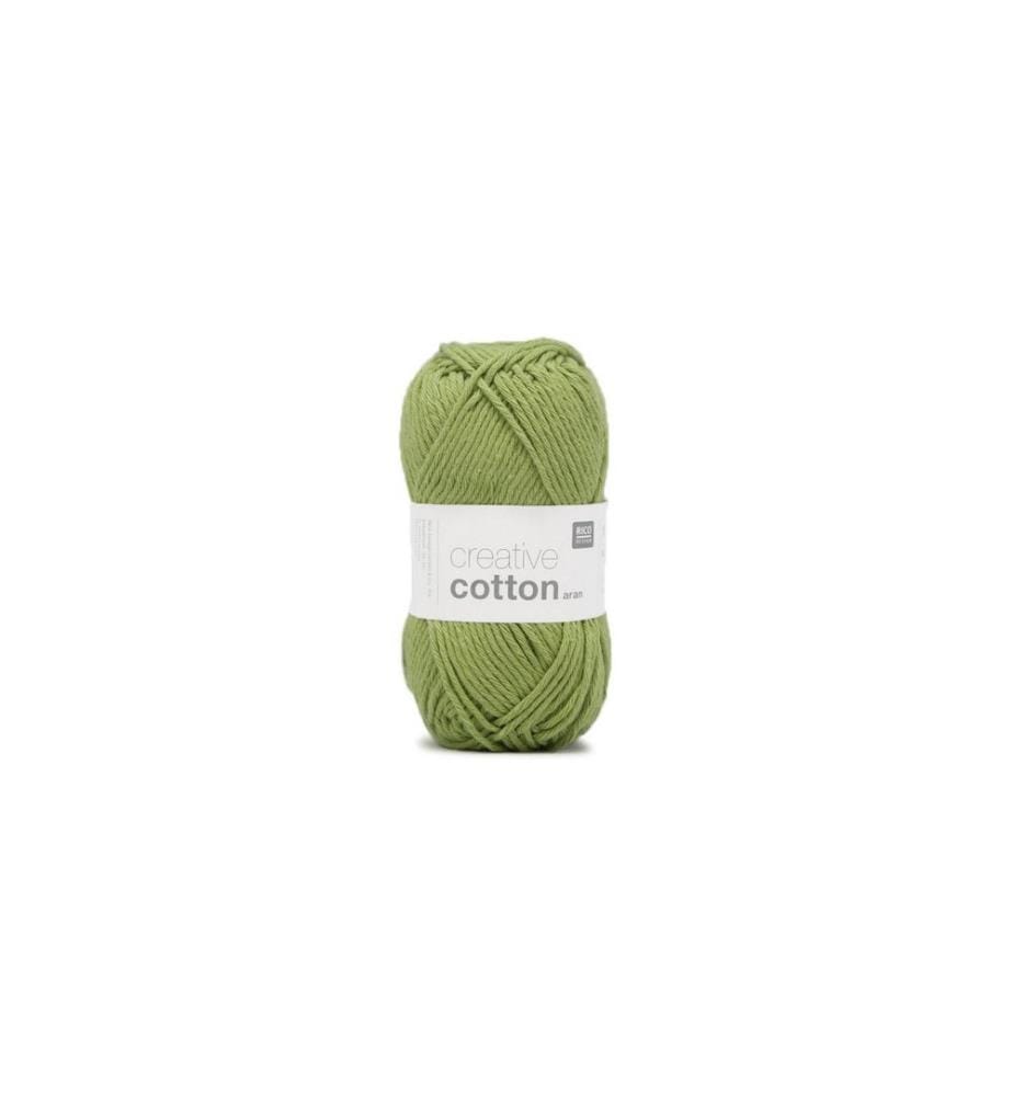 Rico Design Wolle Creative Cotton Aran 50 g, Pistazie