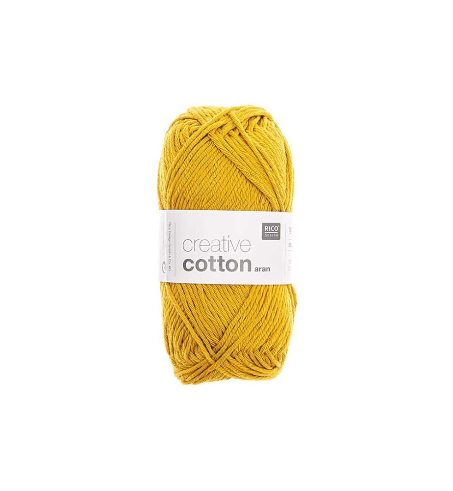 Rico Design Wolle Creative Cotton Aran 50 g Gelb