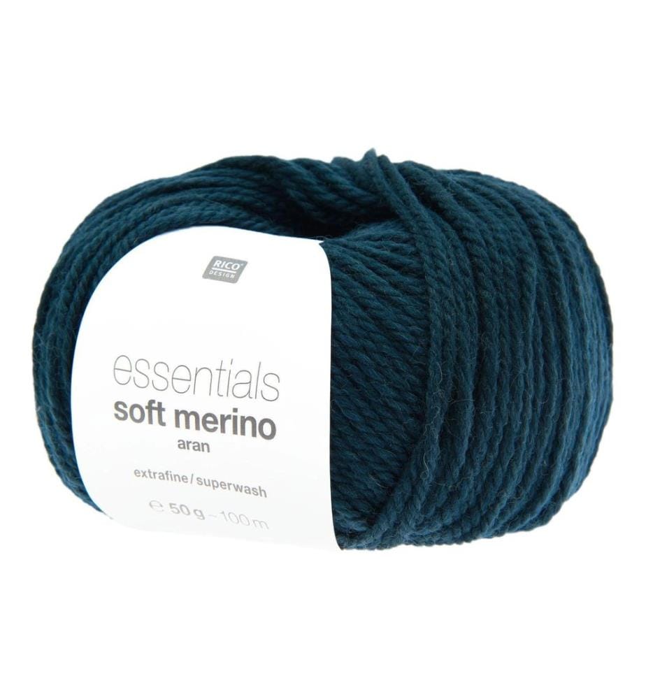 Rico Design Wolle Soft Merino aran 50 g, Petrol