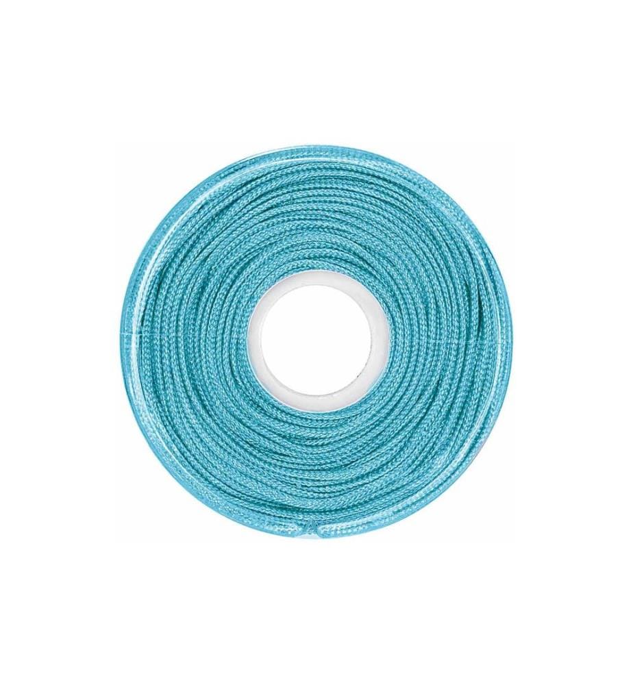 Rico Design Kordelband Makramee 1 mm x 10 m, Türkis