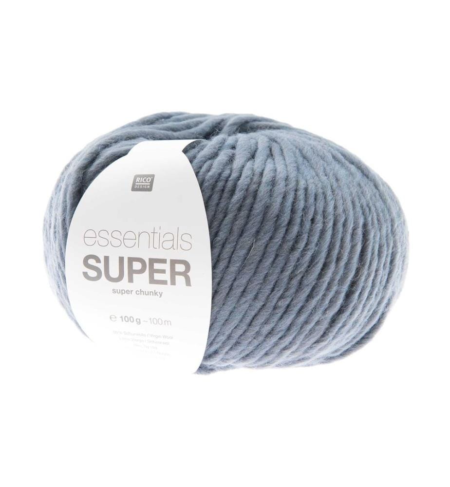 Rico Design Wolle Essentials Super Super Chunky 100 g, Rauchblau