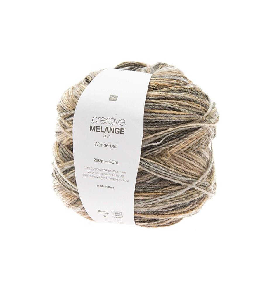 Rico Design Wolle Melange 200 g, Nature