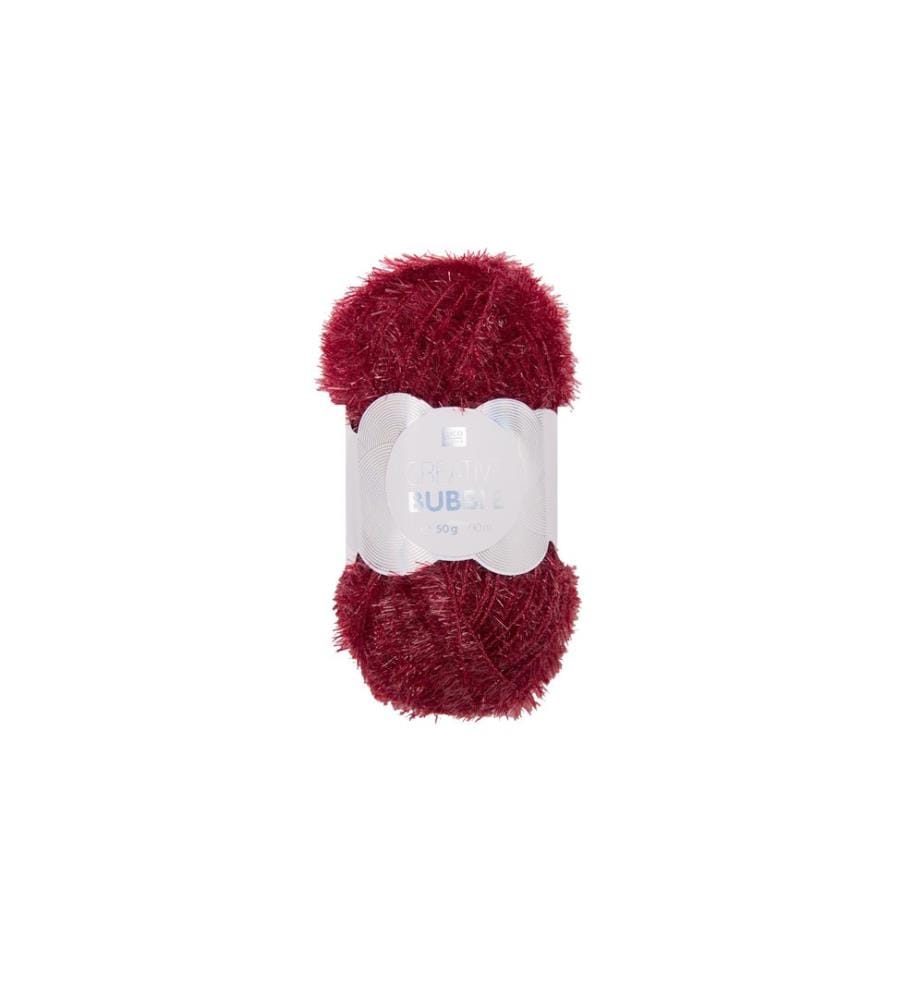 Rico Design Wolle Creative Bubble 50 g Dunkelrot