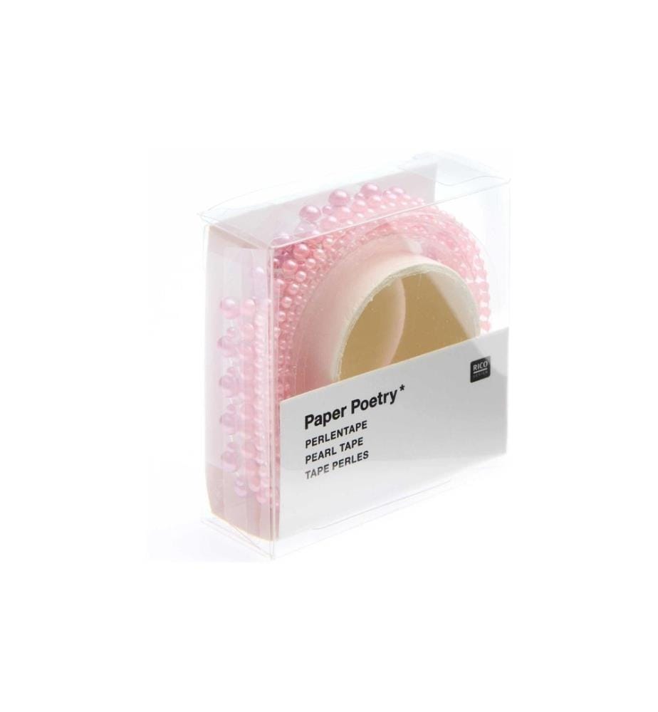 Rico Design Perlensticker Paper Poetry 50 cm, 1 pièce rose