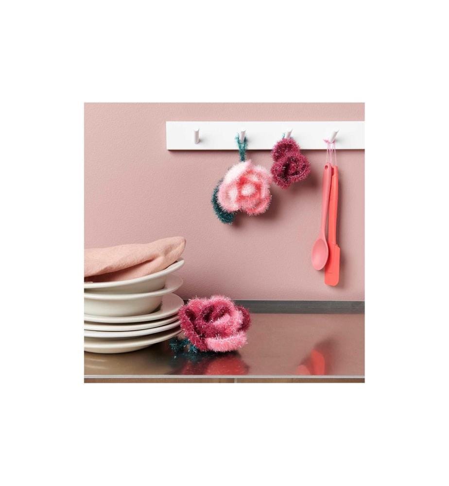 Rico Design Häkelset Bubble 6-teilig, Rose