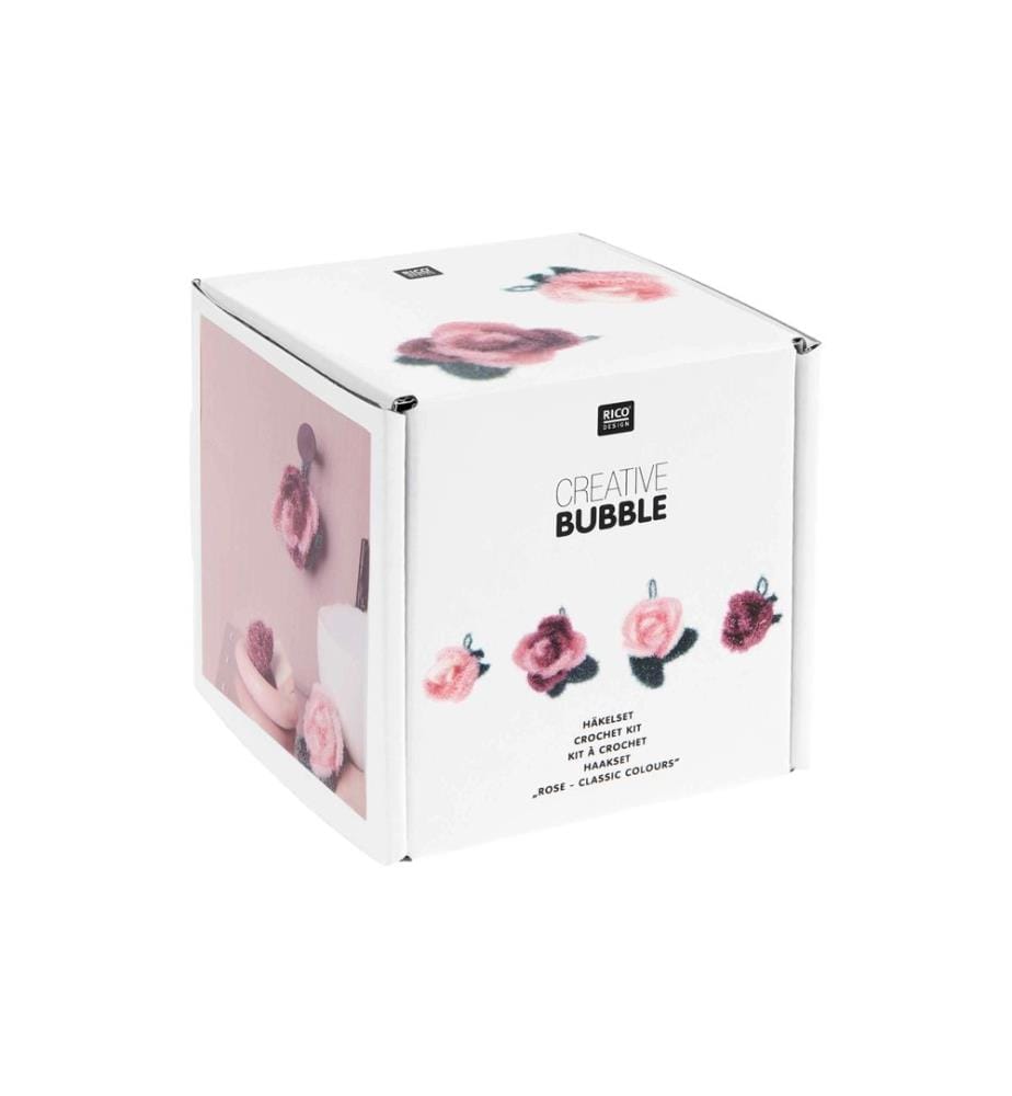 Rico Design Häkelset Bubble 6-teilig, Rose