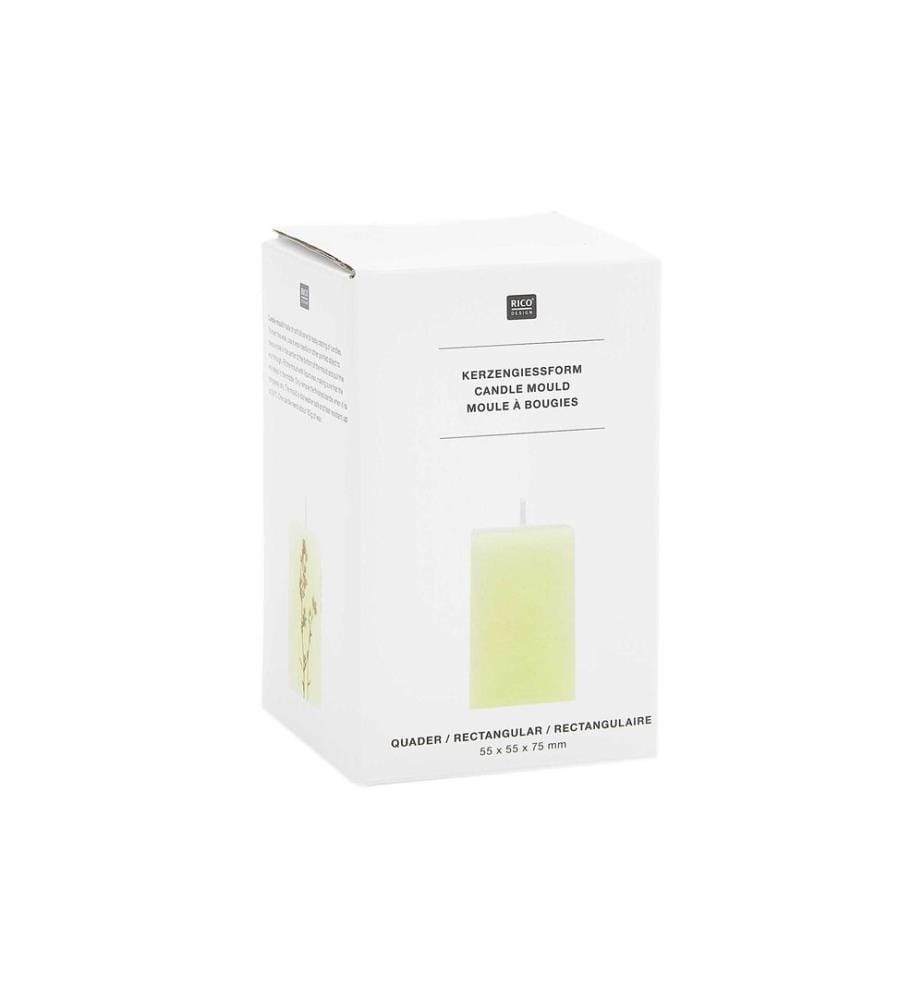 Rico Design Moule à bougie Cube 61 x 61 x 95 mm