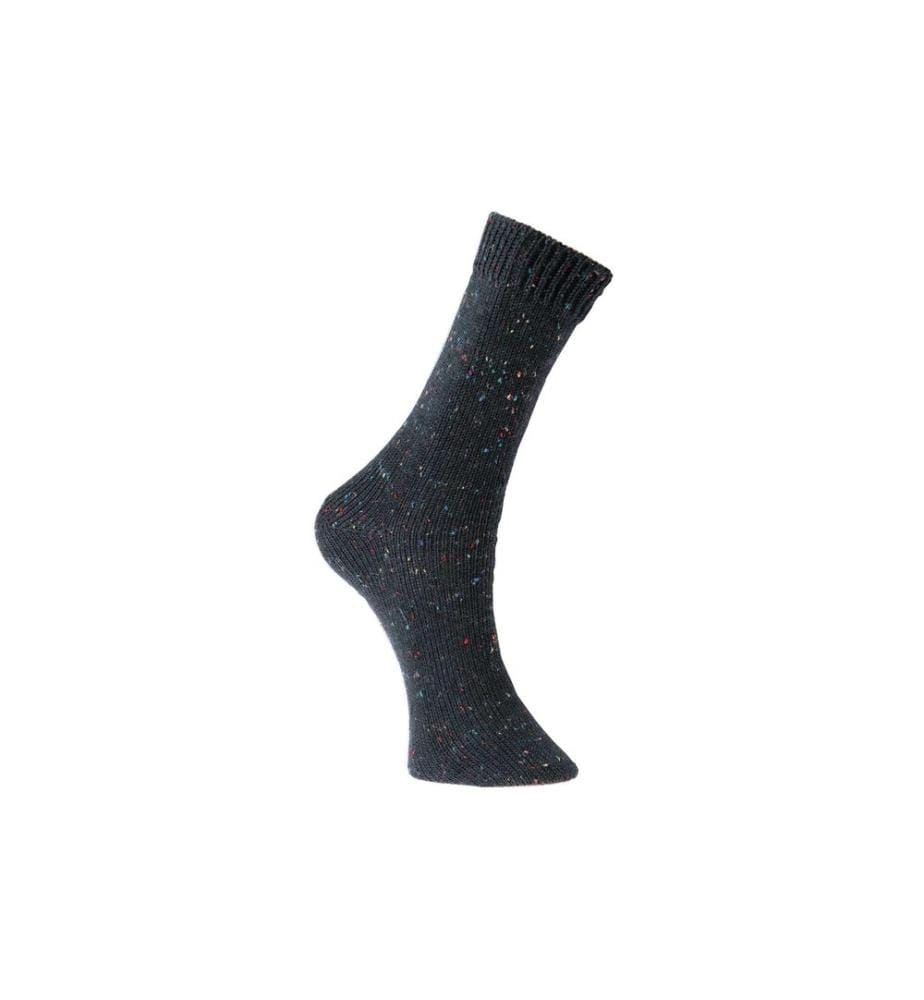 Rico Design Wolle Soft Tweed für Socken 4-fädig, 100 g, Schwarz