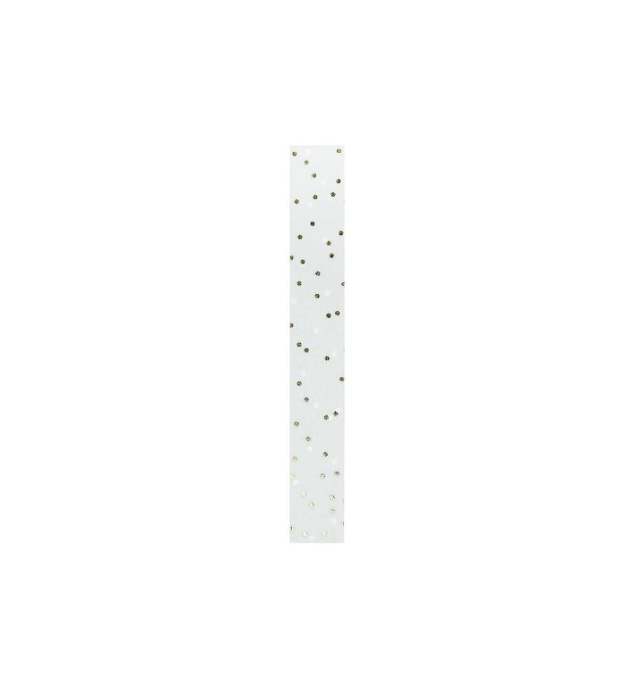 Rico Design Washi Tape Points 1,5 cm x 10 m, Or/Menthe
