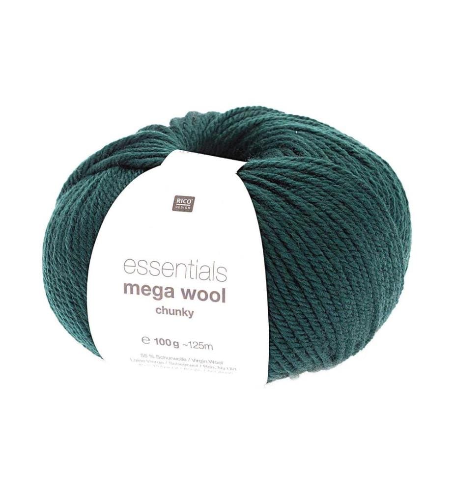 Rico Design Wolle Essentials Mega Wool chunky 100 g, Efeugrün