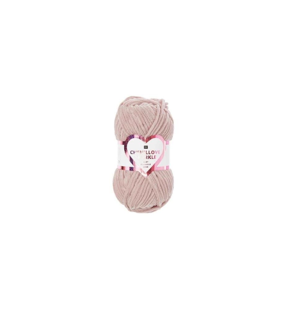 Rico Design Wolle Rico Chenillove Sparkle Altrosa