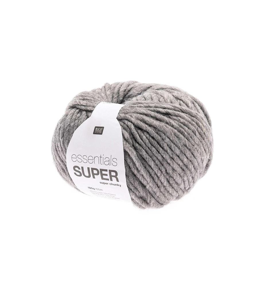 Rico Design Wolle Essentials Super Super Chunky 100 g Hellgrau
