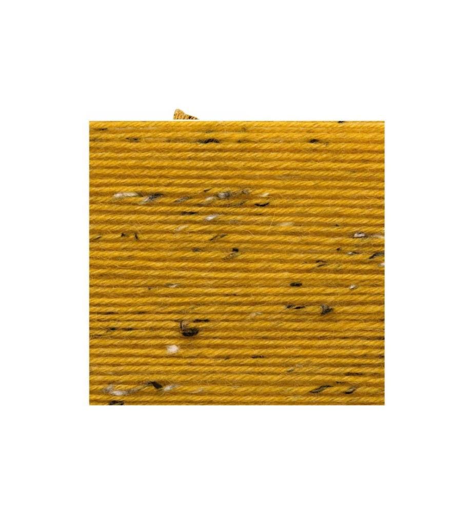 Rico Design Wolle Soft Tweed für Socken 4-fädig, 100 g, Senfgelb