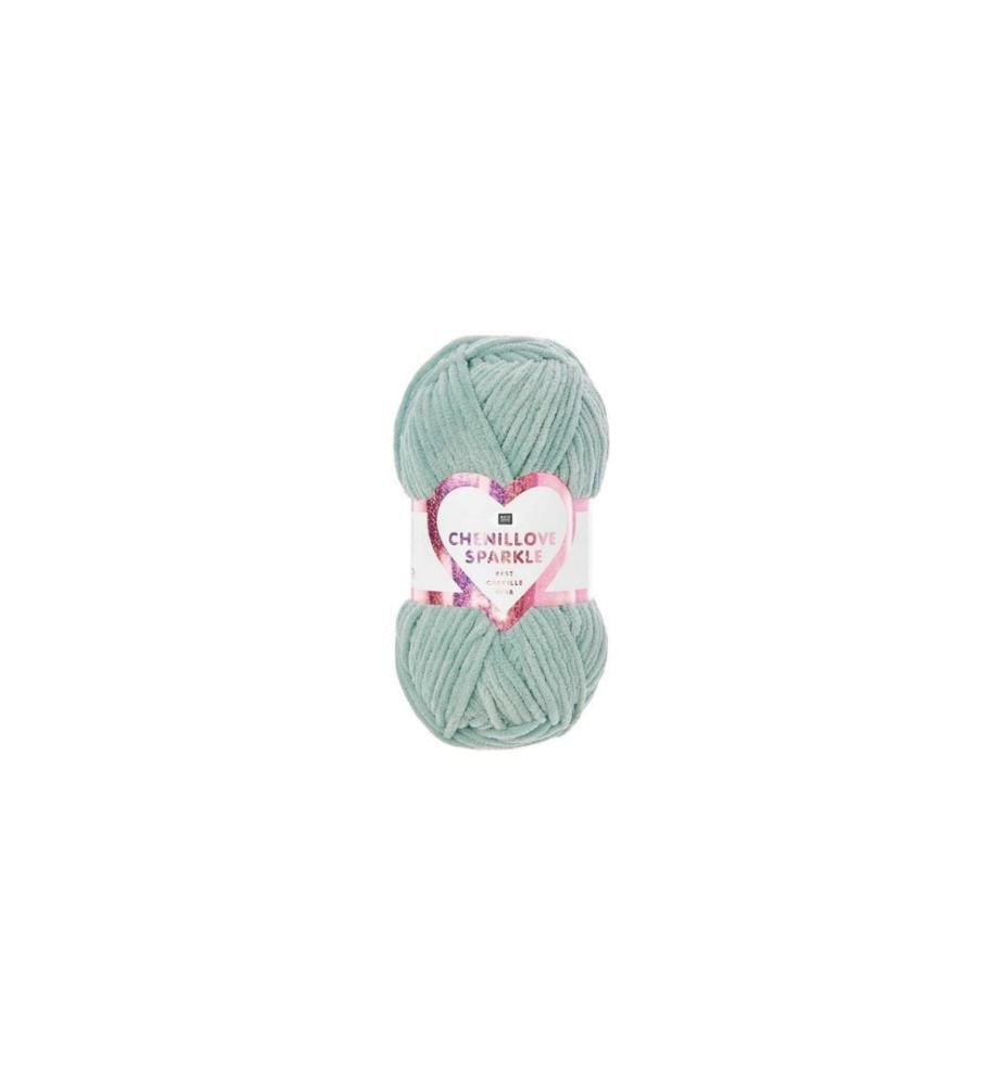 Rico Design Wolle Rico Chenillove Sparkle Aqua