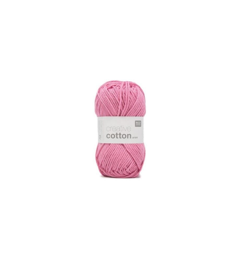 Rico Design Wolle Creative Cotton Aran 50 g, Smokey Pink
