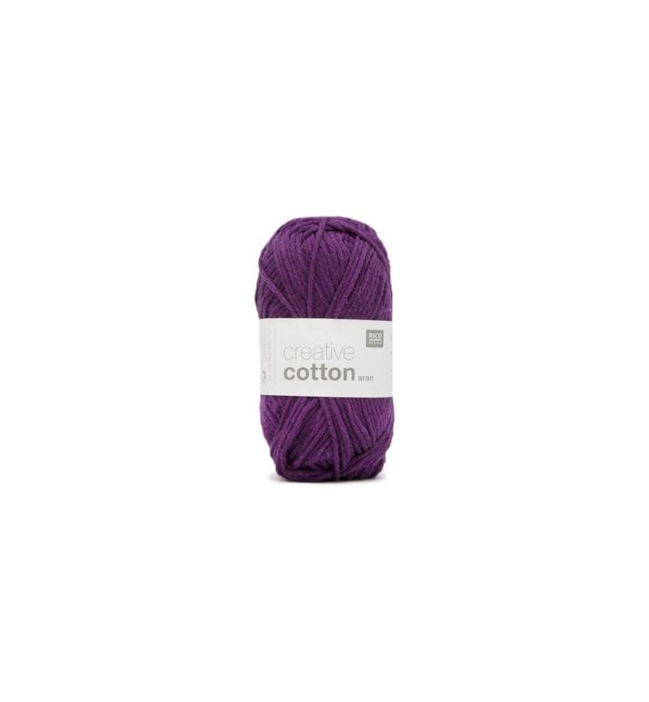 Rico Design Wolle Creative Cotton Aran 50 g, Kardinal