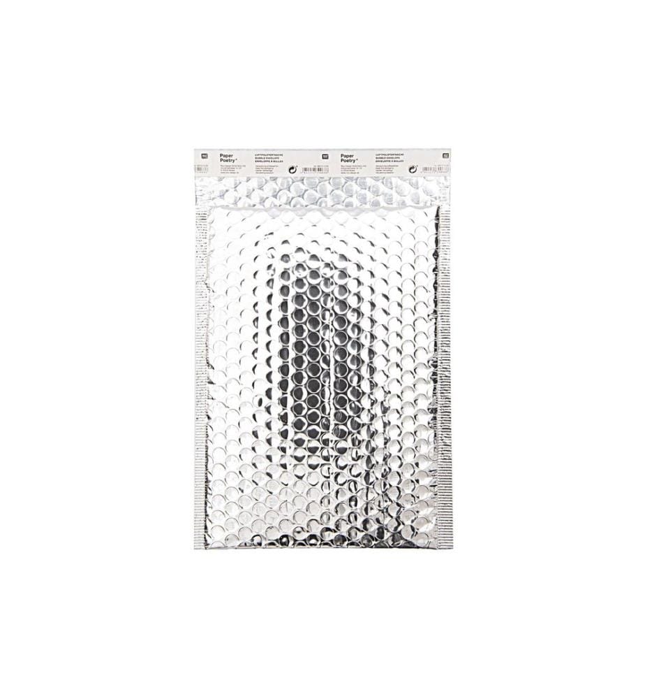 Rico Design Versandtasche DIN B5 Silber, 1 Stück