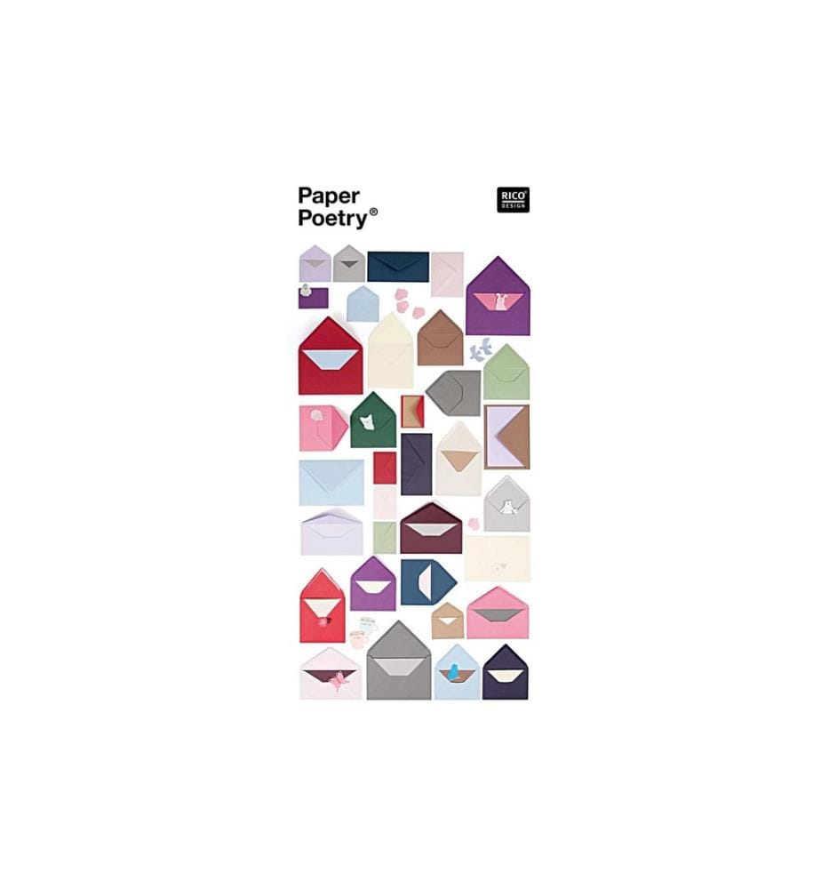 Rico Design Paper Poetry Essentials Umschlag C6 Rot