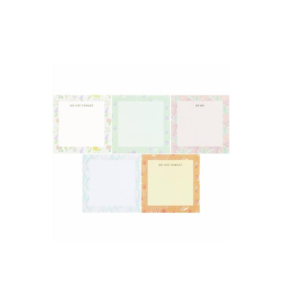 Rico Design Notizzettel Flower Frames 9 x 9 cm
